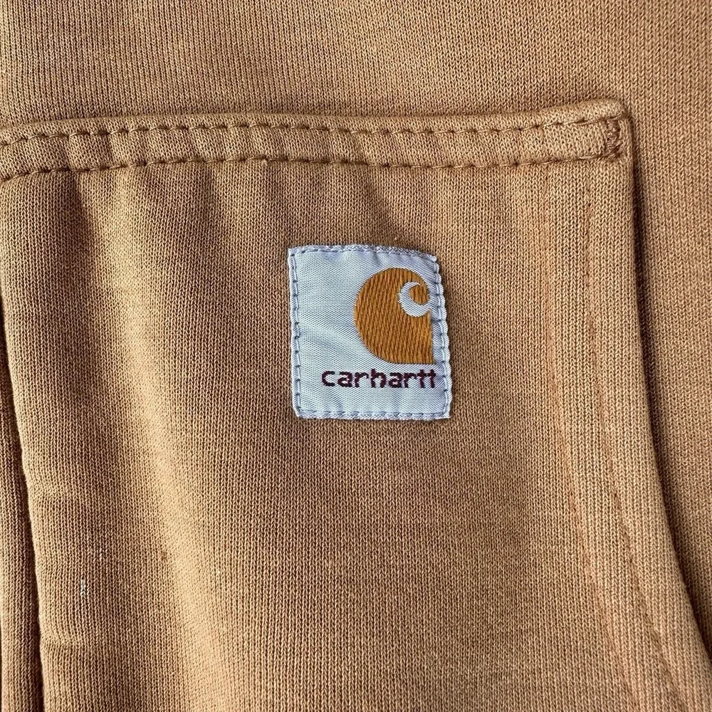Carhartt Jacket J149 Mens Large Brown Rain Defender Heavyweight Workwear Utility